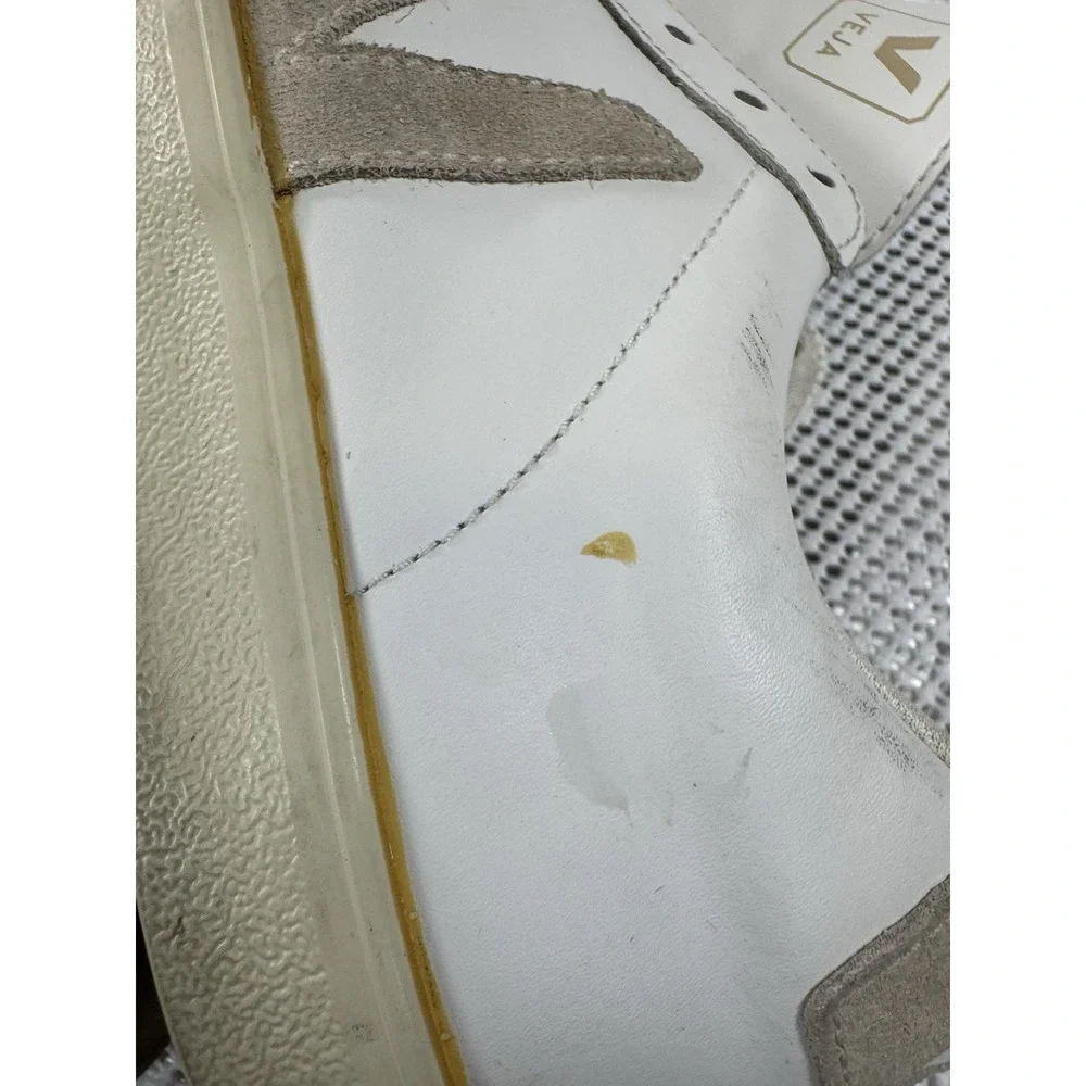 VEJA Esplar White Leather Sneakers Womens US 8 EU 39 Low Top EO0202335